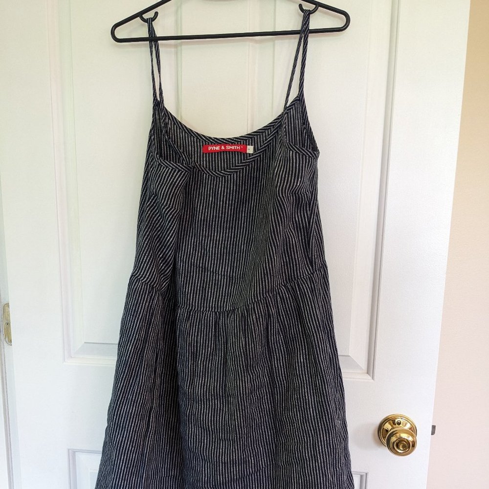 Pyne and Smith Model No.34 in Midnight Blue Pinstripe Small